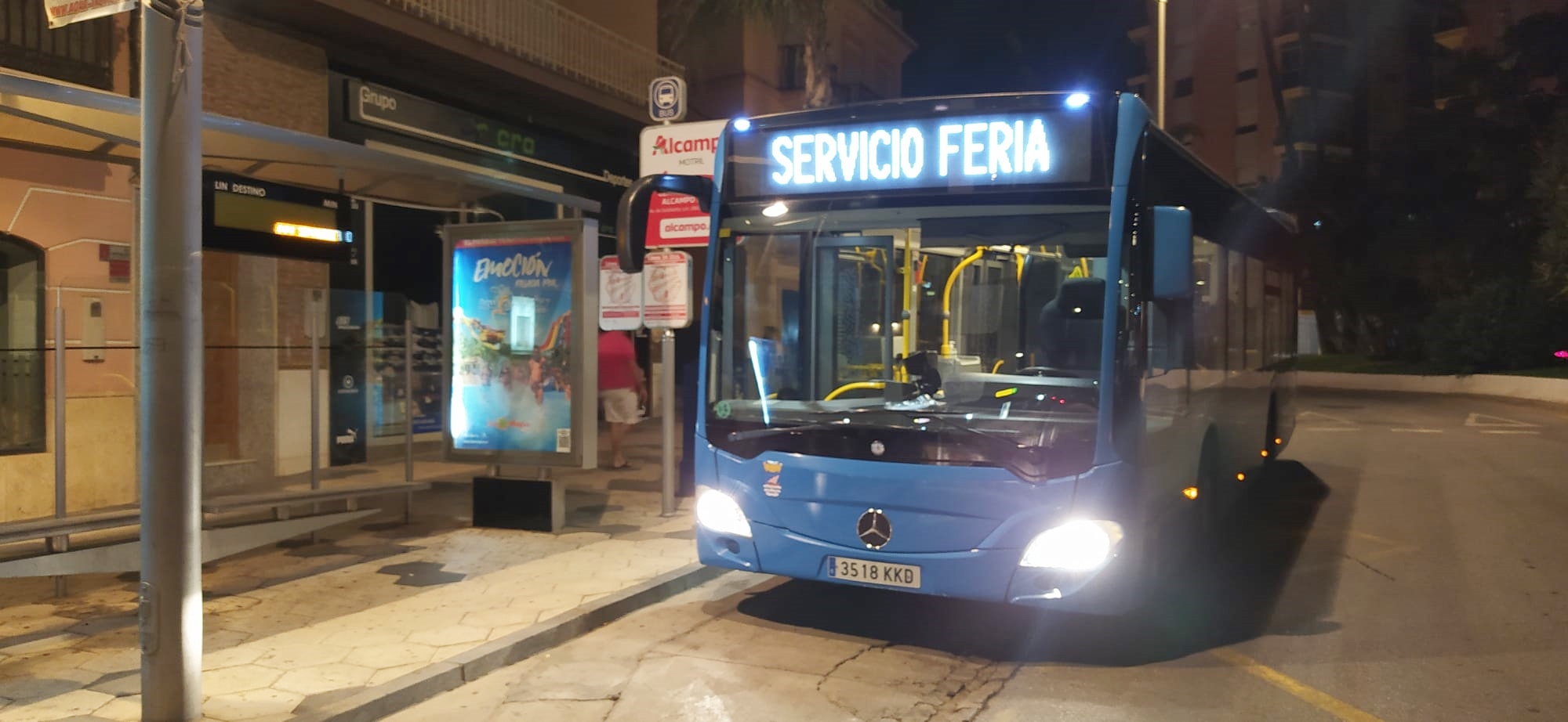 Habrá un servicio especial de transporte urbano para la Feria de Noche en Almuñécar